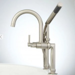 Sebastian Deck-Mount Tub Faucet and Hand Shower 