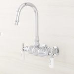 Three-Ball Gooseneck Tub-Wall-Mount Faucet