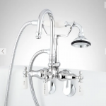 Galeton Tub-Wall-Mount Faucet and Hand Shower - Adjustable Spread