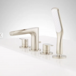 Pagosa Roman Waterfall Tub Faucet and Hand Shower - Brushed Nickel