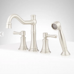St. Martin 4-Hole Roman Tub Faucet and Hand Shower
