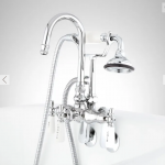 Galeton Tub-Wall-Mount Faucet and Hand Shower - Adjustable Spread