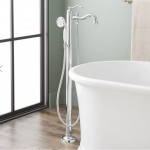 Leta Freestanding Tub Faucet with Hand Shower - Oil Rubbed Bronze