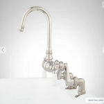 Deck-Mount Tub Faucet - Brushed Nickel