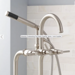 Sebastian Freestanding Tub Faucet, Supplies, Valves - Lever Handles