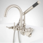 Sebastian Tub Faucet with Variable Centers and Hand Shower - Lever Handles