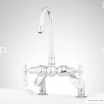 Deck-Mount Tub Faucet - Brushed Nickel