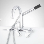 Sebastian Tub Faucet with Variable Centers and Hand Shower - Lever Handles