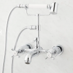  Waterson Wall-Mount Telephone Tub Faucet With Cross Handles - Chrome