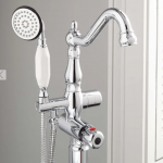 Keswick Freestanding Thermostatic Tub Faucet and Hand Shower