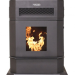 Vogelzang  2,200 Sq Ft EPA Certified Pellet Stove with 120 lbs Hopper and Remote Control