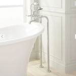 Freestanding Telephone Tub Faucet & Supplies - Lever Handles