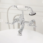 Freestanding Telephone Tub Faucet & Supplies - Lever Handles