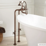 Freestanding Telephone Tub Faucet, Supplies & Valves - Lever Handles