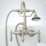 Pasaia Tub Wall-Mount Faucet with Hand Shower - Lever Handles
