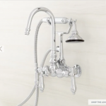 Pasaia Tub Faucet with Hand Shower - Lever Handles