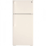 GE - 16.6 Cu. Ft. Top-Freezer Refrigerator - Bisque