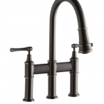 Elkay  Explore Antique Steel 2-handle Pull-down Kitchen Faucet with Sprayer Function