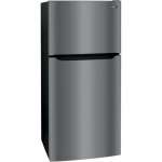 Frigidaire - 20 Cu. Ft. Top-Freezer Refrigerator - Black stainless steel