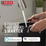 Delta  Trinsic VoiceIQ Black Stainless Single Handle Pull-down Touchless Kitchen Faucet with Sprayer Function