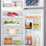 LG - 11.1 Cu. Ft. Top-Freezer Refrigerator - Platinum silver