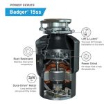 InSinkErator  Badger 15ss Non-corded 3/4-HP Continuous Feed Garbage Disposal