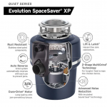 InSinkErator  Evolution SpaceSaver XP Non-corded 3/4-HP Continuous Feed Noise Insulation Garbage Disposal