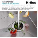 Kraus  WasteGuard Corded 3/4-HP Continuous Feed Noise Insulation Garbage Disposal