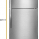 Whirlpool - 14.3 Cu. Ft. Top-Freezer Refrigerator - Monochromatic stainless steel