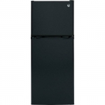  GE - 11.6 Cu. Ft. Top-Freezer Refrigerator - Black