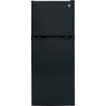  GE - 11.6 Cu. Ft. Top-Freezer Refrigerator - Black