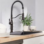 KOHLER  Tournant Oil-Rubbed Bronze Single Handle Deck-mount High-arc Handle Kitchen Faucet