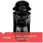 BLACK+DECKER  5-Cup Black Residential Drip Coffee Maker
