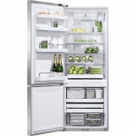 Fisher & Paykel - 13 1/2 Cu. Ft. Bottom-Freezer Counter-Depth Refrigerator - Stainless steel