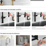 KOHLER  Matte Black Single Handle Pull-down Touchless Kitchen Faucet with Sprayer Function  Item #5218877  Model #K-22974-WB-BL