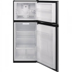 GE - 11.6 Cu. Ft. Top-Freezer Refrigerator - Stainless steel