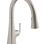 KOHLER  Graze Vibrant Stainless Single Handle Pull-down Touchless Kitchen Faucet with Sprayer Function