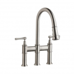 Elkay  Explore Lustrous Steel 2-handle Pull-down Kitchen Faucet with Sprayer Function