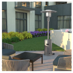 Fire Sense - Platinum Finish Performance Patio Heater - Gray