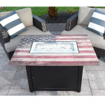 Mr. Bar-B-Q - Americana Fire Pit - Black