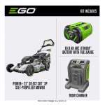  EGO Power+ Select Cut LM2156SP 21 in. 56 V Battery Self-Propelled Lawn Mower Kit (Battery & Charger) 