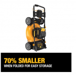  DeWalt 20V MAX DCMWP233U2 21 in. 20 V Battery Lawn Mower Kit (Battery & Charger) 