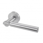 Linnea Linnea 304 Grade Stainless Steel LL63 Privacy Door Lever Set with Small Round Rose