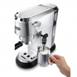 De'Longhi - DEDICA Espresso Machine with 15 bars of pressure and Milk Frother - Metal