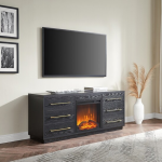 Camden&Wells - Greer Log Fireplace TV Stand for Most TVs up to 65