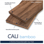 CALI  Fossilized Treehouse Bamboo 5-1/2-in Wide x 1/2-in Thick Distressed Solid Hardwood Flooring (26.98-sq ft)