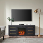 Camden&Wells - Greer Log Fireplace TV Stand for Most TVs up to 65