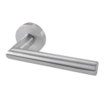 Linnea Linnea 304 Grade Stainless Steel LL2 Privacy Door Lever Set with Small Round Rose