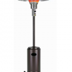 AZ Patio Heaters - Outdoor Two-Toned Patio Heater - Black and Stainless Steel