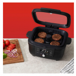 Instant - 6-in-1 Smokeless Indoor Grill & Air Fryer with OdorErase Technology - Black